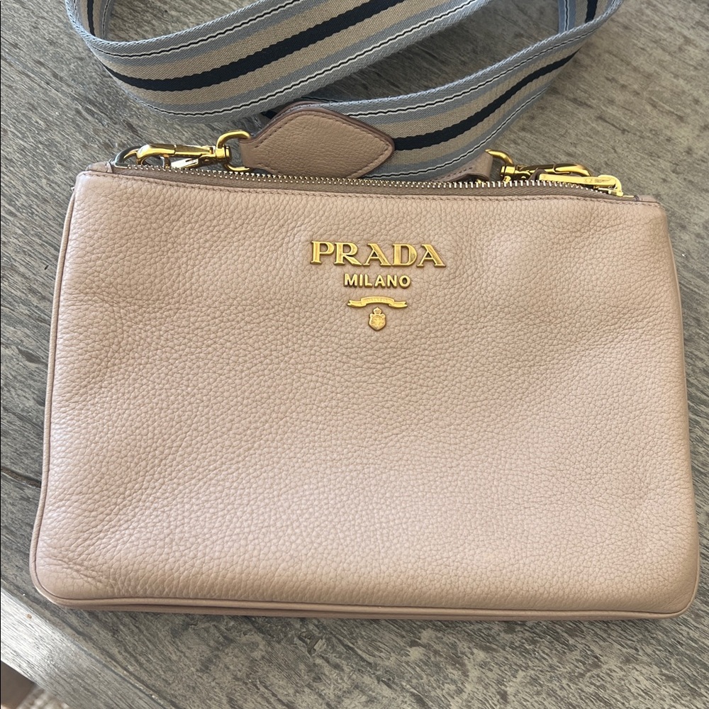 Prada leather crossbody bag